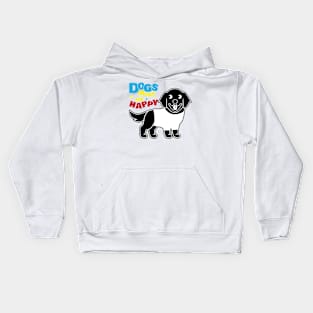 Dogs Make Me Happy Kids Hoodie